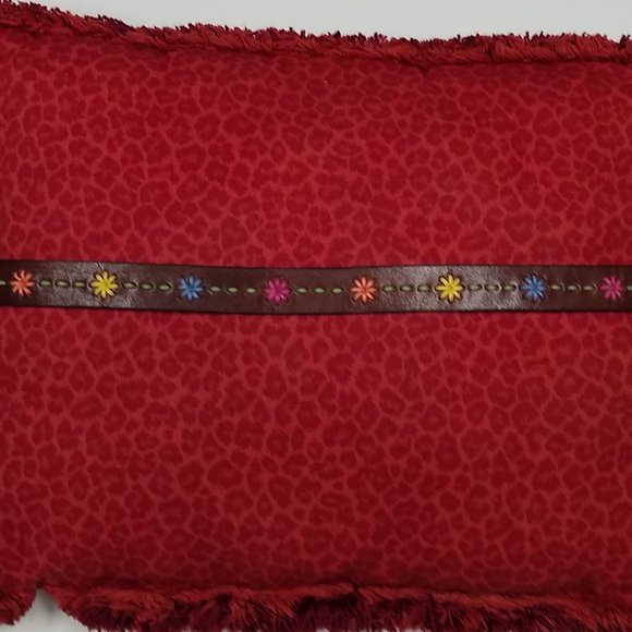 Floral Leather Belt - Picture 2 of 7